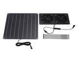 Solar Exhaust Fan Kit 12V 20W Solar Panel Fan with Switch Control for Outdoor Chicken Coop V1294-YM0901-3111250015711