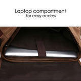Canvas Messenger Bag for Men Women 15 Inch Laptop Bag for Work Casual Satchel Bags Crossbody V1369-AZ3-W-10921