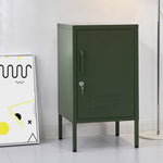 Artiss Bedside Table Metal Cabinet - Green AI-LOCKER-SH-GN