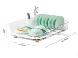 Dish Drying Rack Plastic Visualize Diversion Effluent Dish Diversion Rack for Chopsticks Bowl Plate V1294-YM0703-3118230120711