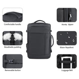 Black Expandable 17-Inch Laptop Travel Backpack with USB Port - Durable TSA Friendly Carry-on V888-ELOSUNG45061