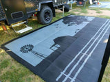 Country Grey 4m x 2.4m recycled mat V941-COUNTRYG4
