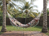 Backyard Hammock with Tassels,Garden Hammocks with Portable Carry,Bag Deluxe Fringe for V1192-AZ-W-0334