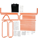 3-IN-1 Lacrosse Goal with Backstop and Target,3.7mx2.7m Lacrosse Net, Steel Frame Backyard Lacrosse V952-ZQGQQMTJK66Y43P7FV0