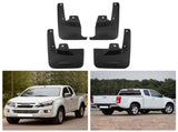 4Pcs Car Mud Flaps Splash Guards Fender Mudguards Fit Isuzu D-Max Two Doors 2010-2019 Front Rear V1188-MS-730-001