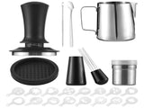 23pcs Coffee Art Set 12oz/350ml Stainless Steel Milk Frothing Pitcher with Scale 16pcs Coffee V1294-YM0901-H49325-8