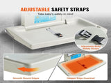 Wall-Mounted Baby Changing Station, Horizontal Foldable Diaper Change Table with Safety Straps and V952-YYSNBTHS0000EZO8FV0