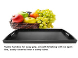Large Wood Serving tea Water Drinks Tray Wooden Breakfast Tea Serving Tray With Handle 3 V1294-YM0727-JY15291-03
