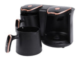 Turkish Coffee Maker 1200W Dual Compartment Electric Turkish Coffee Machine with 2 Cups for Hot V1294-YM0901-3113250182011