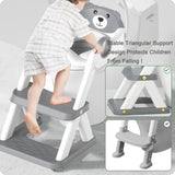 Potty Training Seat Ladder, Kids Boys Girls, Grey V178-28091