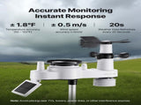 7-in-1 Wireless Weather Station, 190.5 mm VA Display, Solar Powered Outdoor Sensor, Rain Gauge, V952-TYNQXZWX75AA08QNY001V3