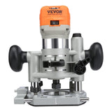 Wood Router, 1.25HP 800W, Compact Wood Trimmer Router Combo Tool with Plunge and Fixed Base, V952-YXKXBJ710W65AH7WLV3