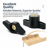 Z-Shaped Hand Knob Nut with Copper Threads for Woodworking Fixture Clamping, Machinery Adjustment, V1341-ZY-JPLLJK4D-M8