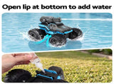 Keezi Kids Amphibious 2.4GHz Remote Control Car Boat with Water Spray Blue RC-CAR-WTR-BU