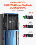 Tri-Fold Truck Bed Tonneau Cover, Compatible with 2019-2024 Chevy Silverado GMC Sierra 1500 V952-ZDSKCHBXGZDSAPMD9V9