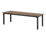 Artiss Computer Desk 2 Person Double Workstation Study Table Rustic Brown 200cm MET-DESK-26139-RB-AB