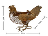 Decorative Chook Egg Basket / Storage 39cm V637-03819CHK