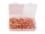 250Pcs Horseshoe Nails Copper Plated Rustproof Equestrian Riding Equipment Pet Supplies 45mm E3 V1294-YM0706-3111230194811