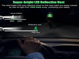 Rechargeable LED Reflective Running Vest, Adjustable High Visibility Gear for Night Walking, V1189-LC-AMZ-00089