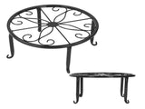 Wrought Iron Plant Stand Flower Pot Holder Stand Indoor Outdoor Display Rack Room Decor V1294-YM0721-3115210017411