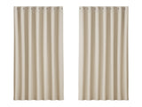 Artiss 2X Blockout Curtains Eyelet 240x230cm Beige BC-MATT-240X230-BG