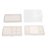 Acrylic Jewelry Organizer Clear Acrylic Beige Drawer Desk Storage Jewelry Box for Stud Earrings V1294-YM0715-3117220129511