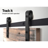 Cefito Sliding Barn Door Hardware Track Set 4m GA-SDOOR-D-4M