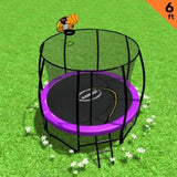 Kahuna Classic 6 ft Trampoline with Basketball Set - Purple TRA-KAH-06-PU-BB