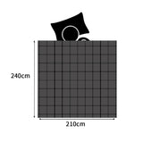 DreamZ Quilt Doona Comforter Blanket Grey King QU1005-K-GY_NZ