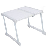 Expandable Cabinet Shelf Carbon Steel ABS PP Closet Storage Shelf Cabinet Organizer Riser Rack for V1294-YM0901-3117240329311