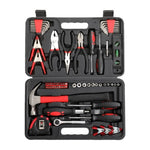 Giantz 70pcs Tool Kit Set Box Household Toolbox Repair Hard Case Black TOOL-KIT-B-70-BK