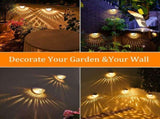 8 Pack Solar LED Fence Lights with Automatic Dusk to Dawn Sensor and Waterproof Design for Gardens, V1189-LC-KF-00025