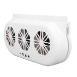 Solar Powered Car Exhaust Fan 5000RPM Air Circulation Vehicle Cooling Vent Fan with USB Interface V1294-YM0901-3113240150912