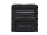 Gardeon Compost Bin 300L Heavy-Duty Black Outdoor Composter with Top Lid Bottom Door CBIN-300L-BK