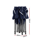 Instahut Gazebo Pop Up Marquee 3x4.5m Folding Tent Camping 500D Oxford Navy GAZEBO-T-3X45-F-NA