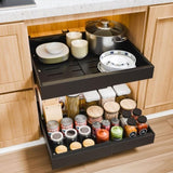 CARLA HOME 2 Pack Pull Out Cabinet Organizer Expandable for Cabinets with Adjustable Slide Out V178-36208