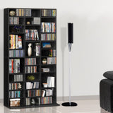 Artiss Bookshelf CD Storage Rack - BERT Black CD-SHELF-BL-AB