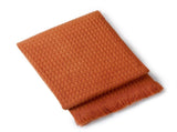 130*230CM Caramel Nordic Solid Color Knitted Sofa Throw Blanket with Tassels - Waffle Weave V888-ELOSUNG17039