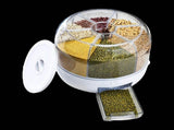 Rice Storage Cereal Dispenser Grain Container Rotating Dry Food Box V63-839231