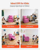 VEVOR Kids Reclining Chair PU Leather Toddler Recliner with Cup Holder V952-ETTYPGKFHS21PI6YW001V0