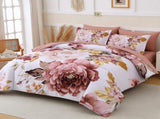 Pure Haven Pink floral 3Piece Comforter Set V745-MAB011080AJ3