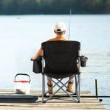 Camping Folding Chair for Adults, Portable Heavy Duty Outdoor Quad Lumbar Back Padded Arm Chairs V952-HWZDYCY450LBSFODNV0