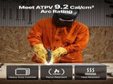 Flame-Resistant Welding Jacket - M Size, Heavy Duty Cowhide Leather Welding Jacket, Waterproof V952-KSNPKKSKNPAKH1SAOV0