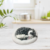 Realistic Sleeping Cat Toy Breathing Cat Stuffed Animal Doll with Mat Plush Toys for Children Home V1294-YM0714-10332433