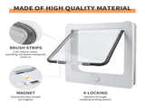 cat door 4 Switching Modes Locking for Interior Door, Small Cat Door with Magnets for Interior V1366-AZ2-W-04170