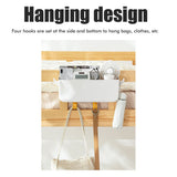 Bed Organizer Plastic Bedside Storage Hanging Basket Bed Table Shelf Basket Rack Organizer V1294-YM0523-10321829