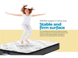 Giselle Bedding Double Mattress 24cm Pillow Top Bonnell Spring Egg Crate MATTRESS-0757-PT-D