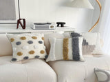 Walbest Boho Throw Pillow with Braided Rope Pattern And Tassels Soft Cotton Linen Textured Cushion V1189-WXFWAL-20260319-00028