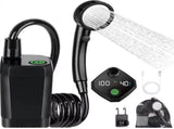 Social Hike Portable Camping Shower Kit - 6000MAh Outdoor Rechargeable Pump LED V238-SUPDZ-41370003538000