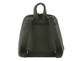 Milleni Womens Twin Zip Backpack Nappa Italian Leather Travel Bag - Grape Leaf V563-NL-10767-GRAPE_LEAF